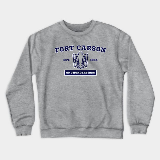 Fort Carson High School Go Thunderbirds Crewneck Sweatshirt by SupremeHattie